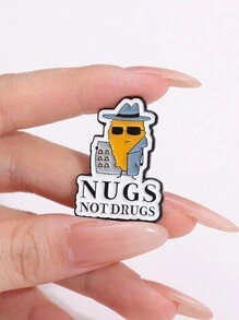 1 件 Nugs 非个性化别针徽章，为朋友提供有趣礼物，适合男女日常佩戴 - 人物 - 查看 6