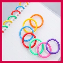 High Toughness Double Buckle Binder Loose Leaf Ring Plastic Binder Ring, 50pcs/Pack - Multicolor - View 2