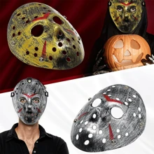 Máscara Jason Voorhees Plata Viernes 13 Disfraz 2 Unidadsdisfraz,Realista De Asesino Para Adultos Y Niños. - 2 mascarillas - Ver 3