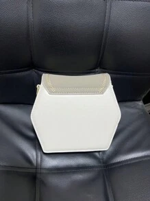 今年流行的時尚機位設計肩袋，多功能斜挎包 - 米色 - 查看 2