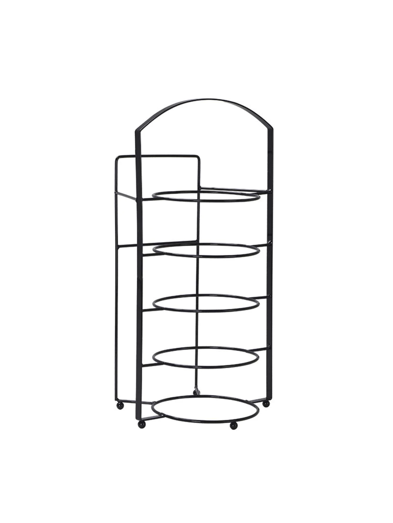 1pc Creative Portable Kitchen Prep Rack, No-Drilling Required, 5 Tier ...