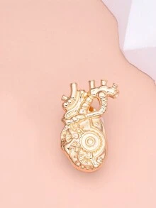 1 Máy Tính Sáng Tạo Punk Hơi Nước Cơ Tim Pin Trâm Cài Thời Trang Y Tế Ve Áo Dây Buộc Túi Huy Hiệu Phụ Kiện Trang Sức Quà Tặng Dành Cho Nữ cặp Đôi Bác Sĩ Y Tá Sinh Viên - Vàng - Xem 1