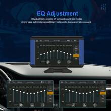 汽車立體聲收音機7英寸觸控屏幕AirPlay Carplay MP5便攜式智能播放器，支援Android Auto無線CarPlay，支援CVBS攝像頭 - 黑色 - 查看 4