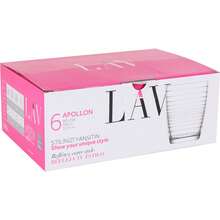LAV Set De 6 Vasos 340Cc Gama Apollon Diseño Elegante y Funcional | Set De 6 Vasos 340Cc Gama Apollon Compatibles con Bebidas Frías y Calientes Fáciles de Limpiar - Multicolor - Ver 2