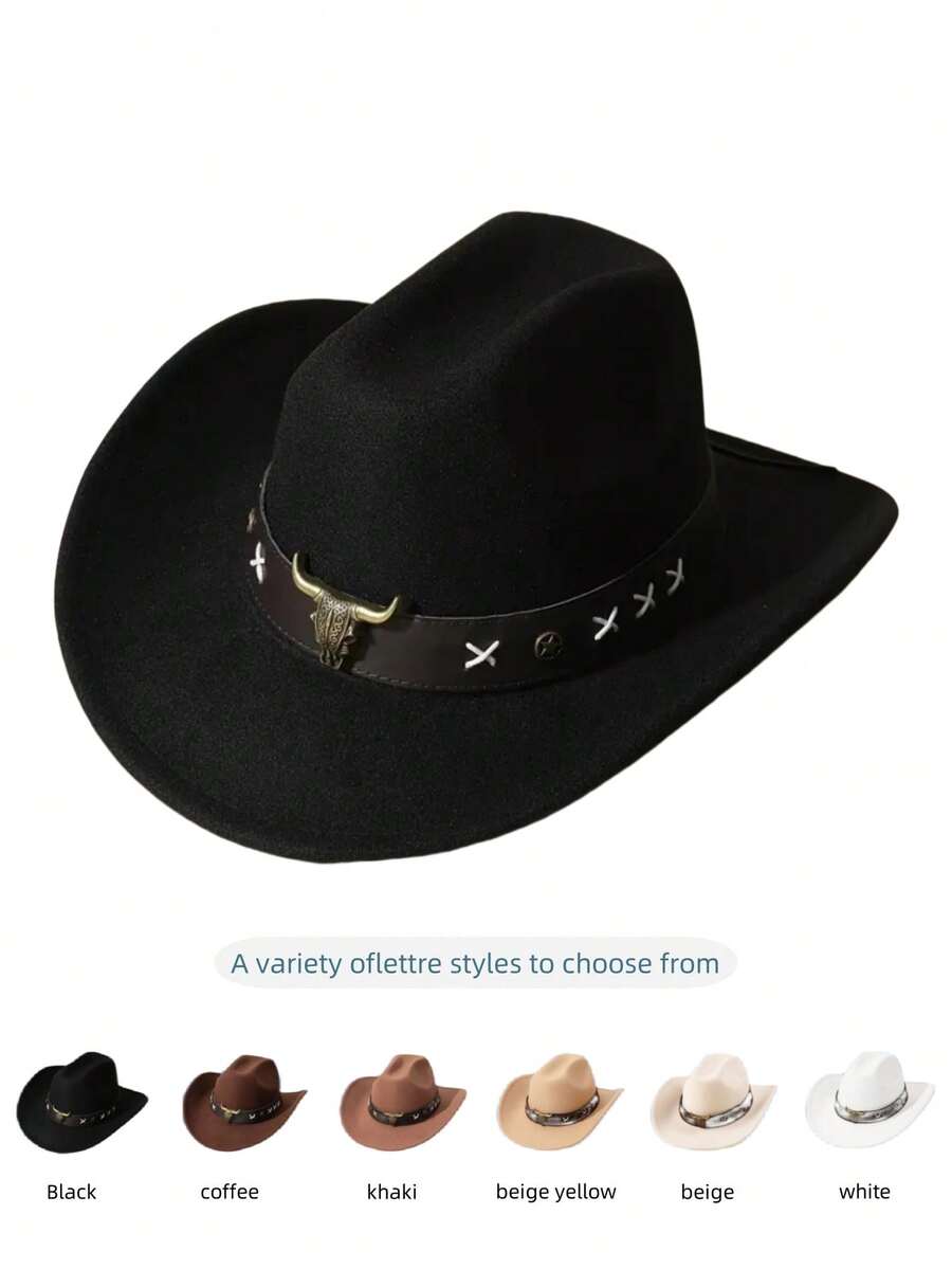 1 Mũ Cao Bồi Nữ Rộng Vành Có Dây Họa Tiết, Mũ Dệt Kim Du Lịch Mùa Hè Có Giá Treo Mũ Nhựa Và Cuộn Phim, Mũ Sườn Núi Thời Trang Cho Nữ - Nhiều màu - Xem 1