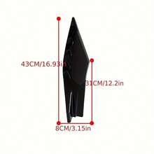 2pcs Universal Car Rear Bumper Lip Diffuser Side Skirt Extension Black Carbon Fiber Rear Spoiler Lip Wrap Angle - Black - View 3