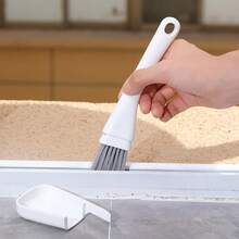 1pc Plastic Window Track Cleaning Brush, Home Cleaning Tool - Multicolor - View 1