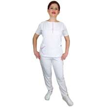 Scrub Sets - White - View 1