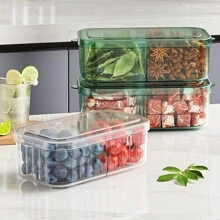 1PC Fruit Storage Containers,  Food Boxes, Suitable For The Kitchen, Refrigerator, Camping - Multicolor - View 1