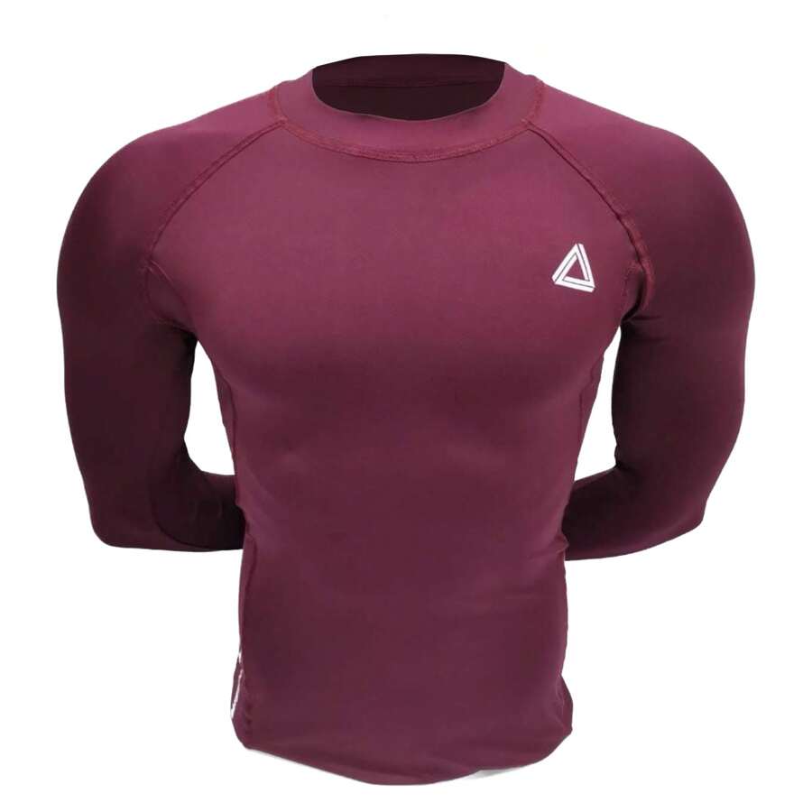 Playera Deportiva Licra Manga Larga Para Hombre, Secado Rápido, Gran Elasticidad, Transpirable, Básica Para Entrenamiento y Gimnasio