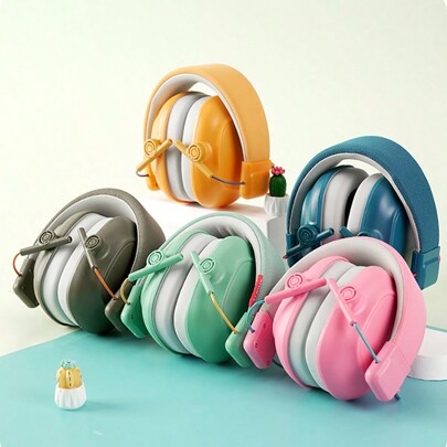 سماعات رأس لا تسبب الضجيج للأطفال للطائرة والاسترخاء والدراسة وممارسة الطبول قطعة واحدة