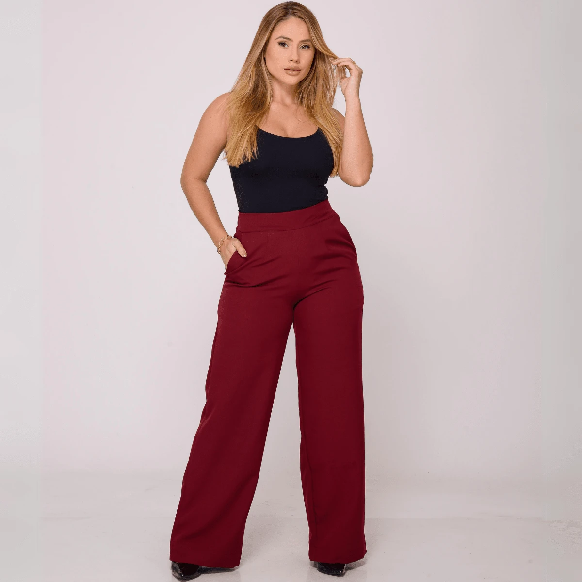 Scaraboto Women Denim Overalls & Jumpsuits - 紅木色 - 查看 1