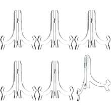 6.3英寸亞克力畫架，陳列架，展示器械支架，相片支架、畫框支架、書立架（透明） - 白色 - 查看 9