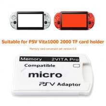 1件隨機外觀版本6.0 SD2VITA適用於PS Vita記憶卡TF卡，用於PSVita遊戲卡 - 白色 - 查看 4