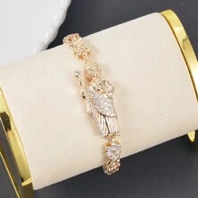 1 件 14k 镀金瓜达卢佩手链 女士 玛丽情人节礼物 妈妈礼物 情人节