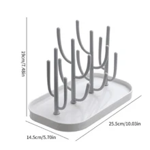 1pc Baby Bottle Drying Rack With Tray, High Capacity Bottle Dryer Holder For Baby Bottle Love Valentine - Bottle Tray - View 4