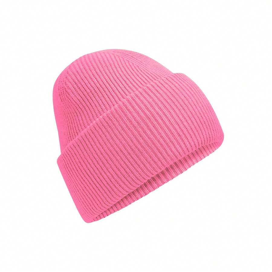 Beechfield Unisex Adult Classic Deep Cuffed Beanie (True Pink) - True Pink - View 1