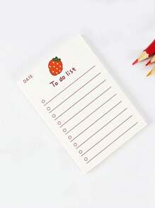 1PC Strawberry Lovely Notebook. Fruit Mini Notes. Notebook.Notes.Pianner.School Supplies For School.Paper School Supplies. For Students, Teachers, Planners Office Supplies Notebook. Small Books Of Supplies And Stationery Back To School.School Supplies