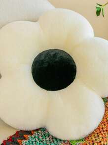 1個花狀座墊枕頭裝飾，向日葵花瓣坐墊適用於辦公室教室椅子和沙發