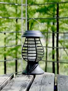 1pc, Solar Powered Mosquito Trap Cordless Garden Lamp - Waterproof & Portable &  Insect Killer - Perfect For Mosquitoes/Moths/Flies, Pest Control, Apartment Essentials, Household Gadgets