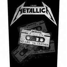 Metallica No Life 'Til Leather Patch (Black/White) - Black and White - View 1