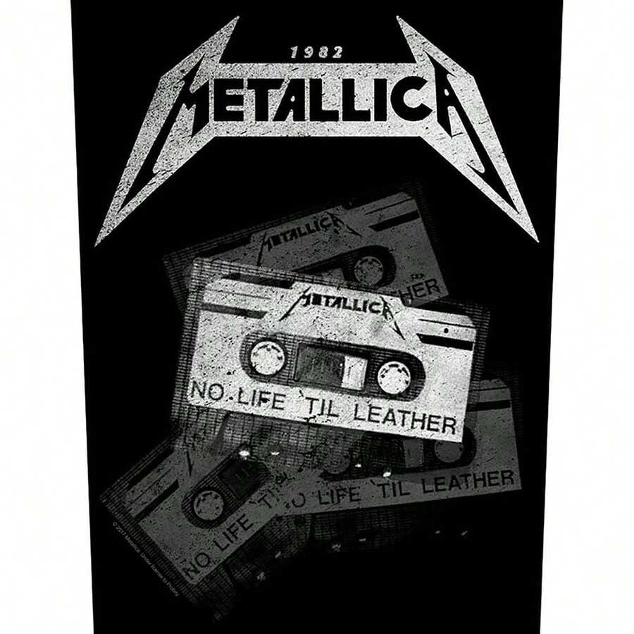 Metallica No Life 'Til Leather Patch (Black/White) - Black and White - View 1