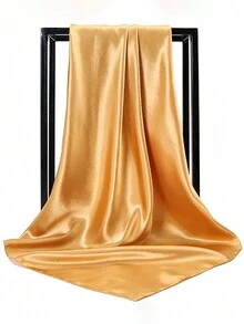 1PC (35,4in/90cm * 35,4in/90cm) Khăn choàng cổ bằng vải satin thời trang dành cho nữ, Khăn quàng cổ bằng lụa vuông, Khăn quàng cổ bằng vải satin cổ vuông để đựng quà tặng Khăn quàng tóc - Nhiều màu - Xem 7