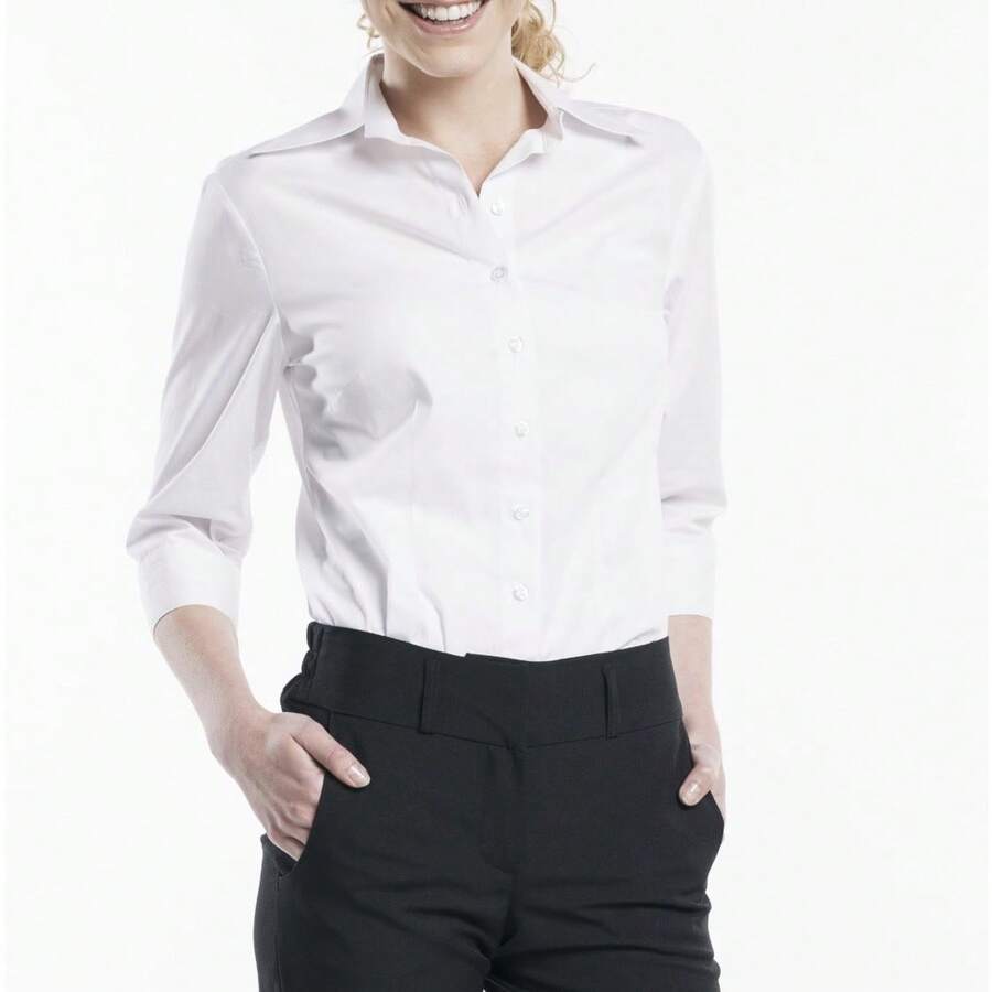Women Blouses - 白色 - 查看 1