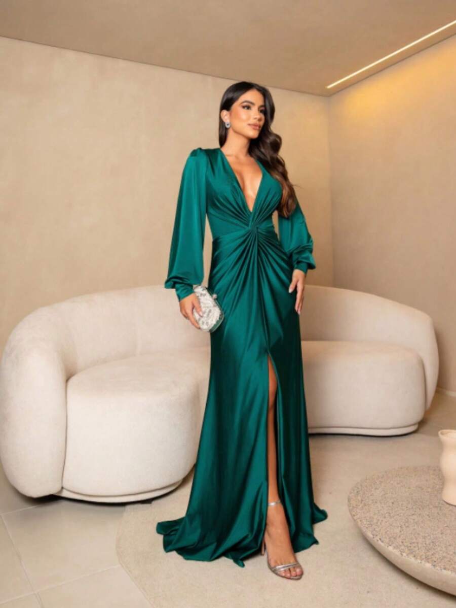 Women Dresses - 綠色 - 查看 1