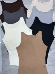 Women Bodysuits - 淺灰色 - 查看 2