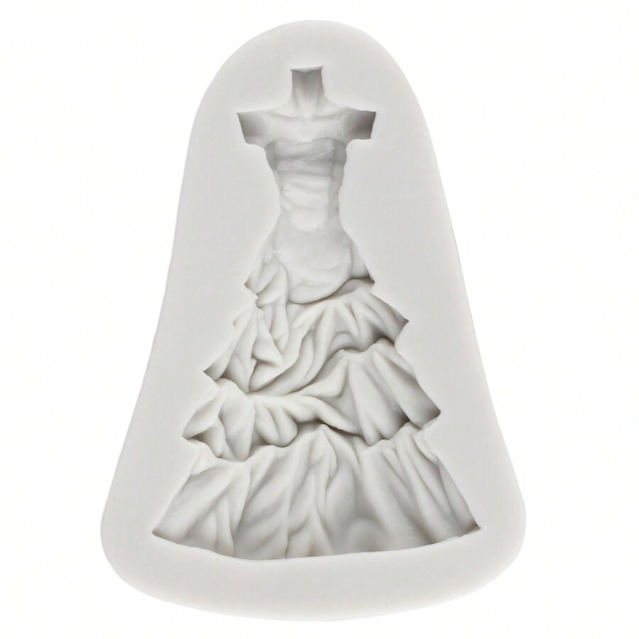 Wedding Dress Silicone Mold Wedding Cake Decorating Tools Chocolate