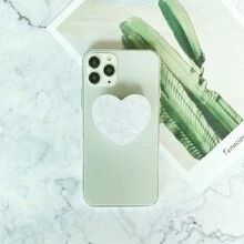 1 pieza Soporte de teléfono con corazón de dibujos animados y colores múltiples, adecuado para teléfonos móviles y tabletas compatibles con y Android, regalo para cumpleaños, familia y amigos, agarre de teléfono de empuje y tracción, accesorios de teléfono - Multicolor - Ver 8