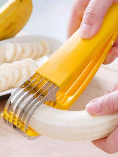 01 peça Fatiador cortador de inox para Banana legumes 74895