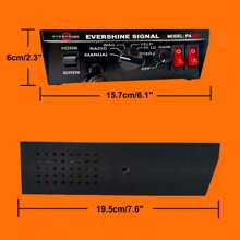 Evershine Signal Pa300 12v 200w電子警報汽車警報器pa系統[手持麥克風][免提][2 X 16a開關]警告緊急汽車卡車utv Atv車pov的警報器 - 黑色 - 查看 7