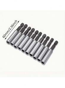 10 chiếc, 60mm/2.36in Bộ giá đỡ mũi tuốc nơ vít mở rộng từ tính - 1/4 "" Hex Shank Nhả nhanh, nâng cao hiệu suất công cụ điện của bạn - Lý tưởng cho máy khoan, ốc vít & đai ốc" - Nhiều màu - Xem 8