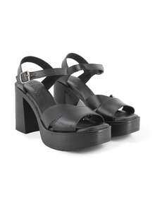 Blogger Sandales à talons pour femmes Bride de Cheville boucle À la mode