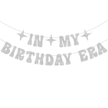 Silver In My Birthday Era Banner For Singer Birthday Party Decorations - Multicolor - View 7