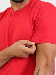 Men T-Shirts - 紅色 - 查看 2