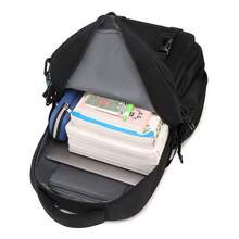 Capacity  Casual Backpack Fashion Campus Leisure Student Backpack Black Schoolbag For Men Rucksack Fathers Day Gifts Summer College Bag - Black - View 6