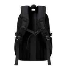Capacity  Casual Backpack Fashion Campus Leisure Student Backpack Black Schoolbag For Men Rucksack Fathers Day Gifts Summer College Bag - Black - View 4