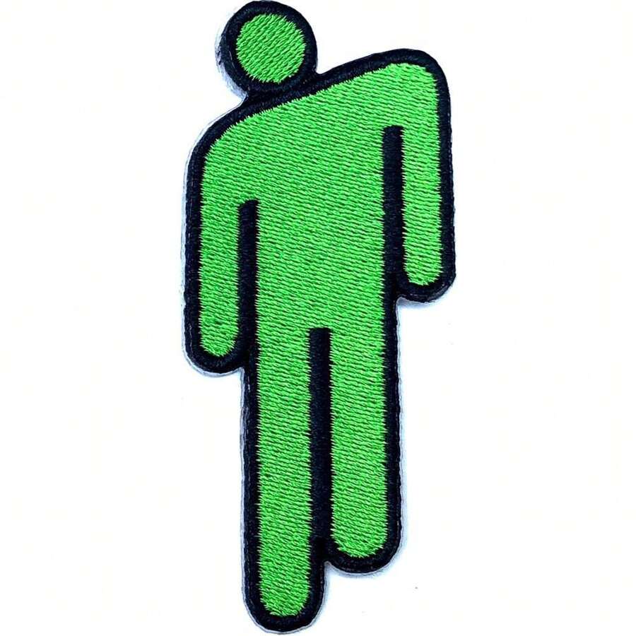 Billie Eilish Blohsh Iron On Patch (Green) - Army Green - View 1