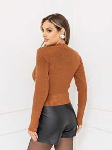 Women Sweaters - màu nâu - Xem 2