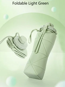 一個五顏六色運動可折疊矽膠水瓶，輕巧便攜，耐用，防漏，可重複使用，運動可摺疊矽膠水瓶，便攜縮攏杯體，厚實耐用，很適合健身房，露營，遠足，旅行和運動 - 彩色 - 查看 7