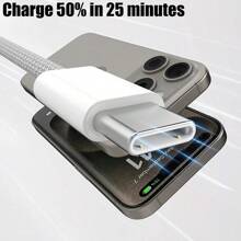 Cable de carga y datos USB Tipo C de 22.5W 3A de carga rápida compatible con iPhone 15, 15 Pro, 15 Pro Max, iPad, S24, S23, S21, accesorios para teléfonos, compatible con carga de automóviles, CarPlay, compatible con iPhone 16, 16 Pro Max, 15, 15 Plus, 15 Pro, 15 Pro Max, compatible con Xiaomi, compatible con OnePlus Tipo C