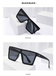3pcs/1pc Teen`S Large Framed Fashion Glasses For Summer, Suitable For Daily Use