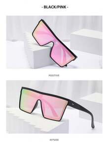 3pcs/1pc Teen`S Large Framed Fashion Glasses For Summer, Suitable For Daily Use