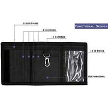 Kinder Brieftaschen Festival Geschenke, Geburtstagsgeschenke Brieftasche, RFID Trifold Leinwand Outdoor Sport Brieftasche für Kinder-Utility Brieftasche für Jungen und Mädchen - Verschiedenfarbig - Übersicht 4