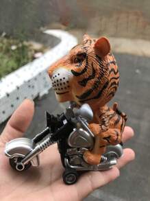 1 pieza de moto inercial pintada a mano con juguete realista de panda, modelo de animal de decoración de adorno - Multicolor - Ver 16