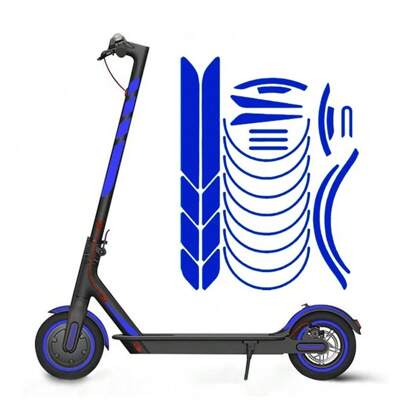 Electric Scooter Stickers Skateboard Reflective Stickers Compatible With Xiaomi M365 Pro Warning  Body Decoration Sticker Accessories