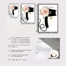 YIKES 3PCS Hair Salon Poster Prints Hairdresser Beautician Nail Wall Art Pictures Nordic Canvas Painting For Beauty Salon Barber Shop Decor Frameless - Multicolor - View 5